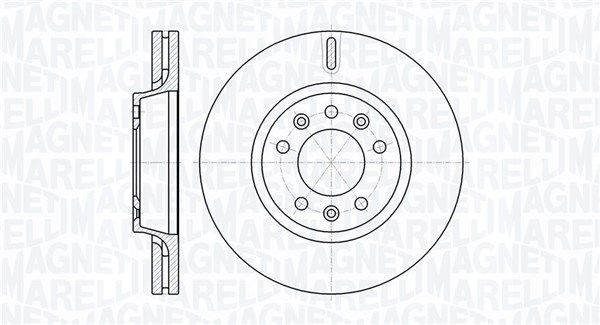 MAGNETI MARELLI Тормозной диск 361302040526